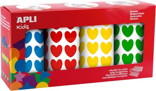 Gomets rollo corazones pack 4 und.