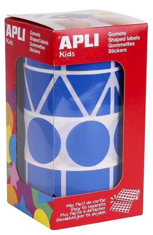 Gomets rollo geométricos surtidos XL azul