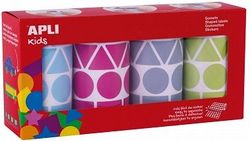 Gomets rollo geométricos surtidos XL pack 4 und.