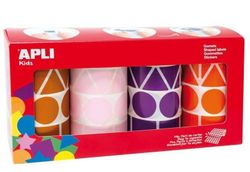 Gomets rollo geométricos surtidos XL pack 4 und.