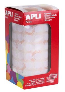 Gomets rollo redondos Ø 10,5 mm blancos