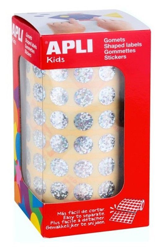 Gomets rollo redondos Ø 10,5 mm holográfico