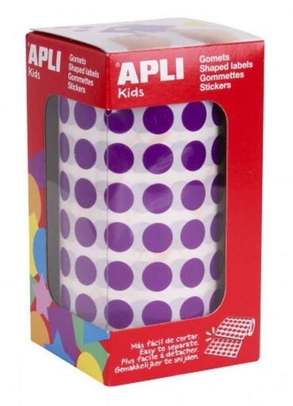 Gomets rollo redondos Ø 10,5 mm lila