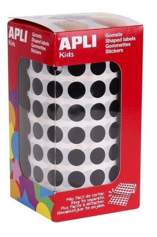 Gomets rollo redondos Ø 10,5 mm negro