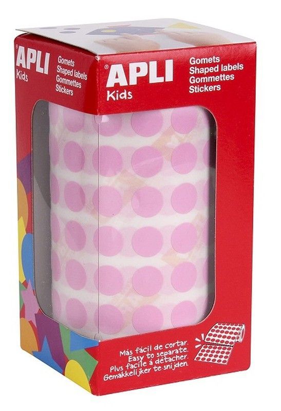 Gomets rollo redondos Ø 10,5 mm rosa