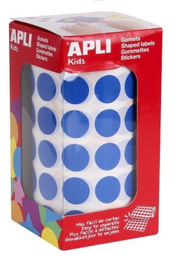 Gomets rollo redondos Ø 15 mm azul