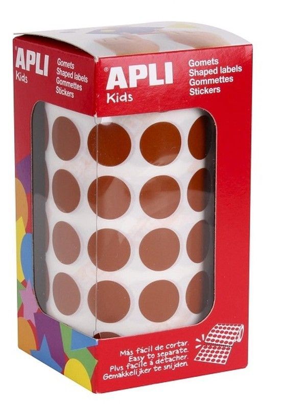 Gomets rollo redondos Ø 15 mm marrón