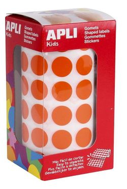 Gomets rollo redondos Ø 15 mm naranja