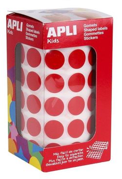 Gomets rollo redondos Ø 15 mm rojo