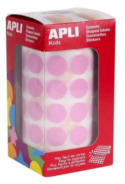 Gomets rollo redondos Ø 15 mm rosa