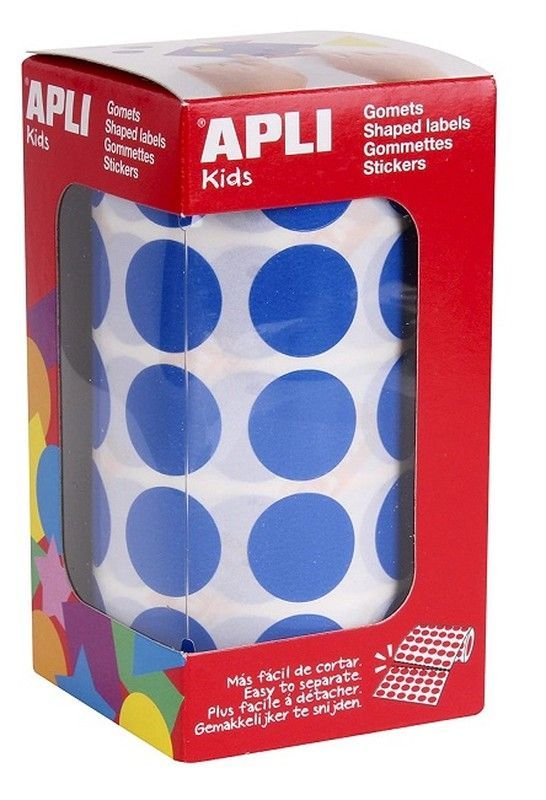 Gomets rollo redondos Ø 20 mm azul