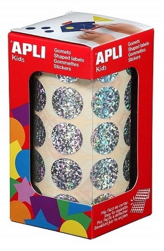 Gomets rollo redondos Ø 20 mm holográfico