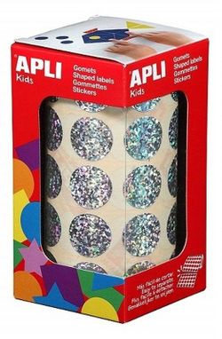 Gomets rollo redondos Ø 20 mm holográfico