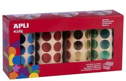 Gomets rollo redondos Ø 20 mm metalizada pack 4 und.