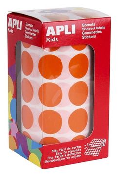 Gomets rollo redondos Ø 20 mm naranja