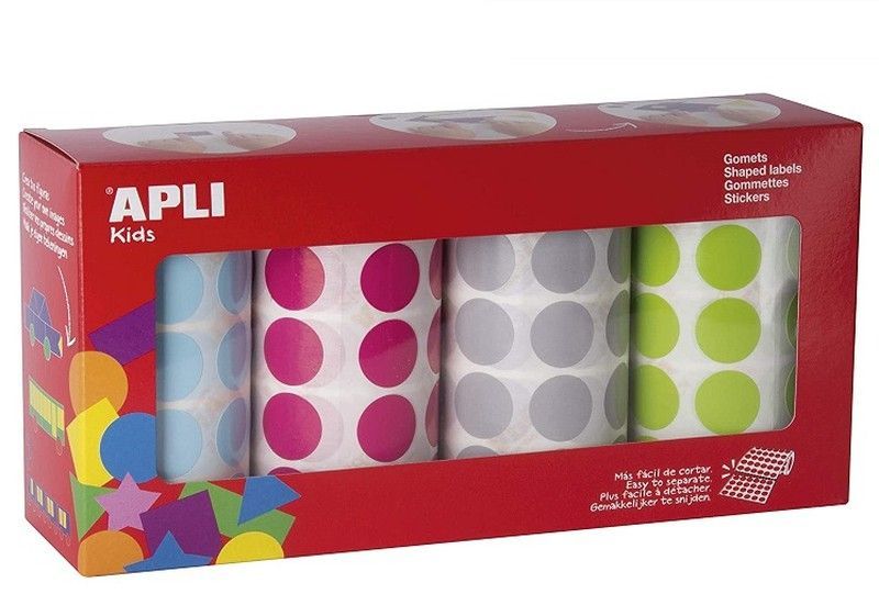 Gomets rollo redondos Ø 20 mm pack 4 und.