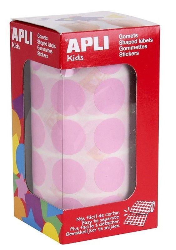 Gomets rollo redondos Ø 20 mm rosa