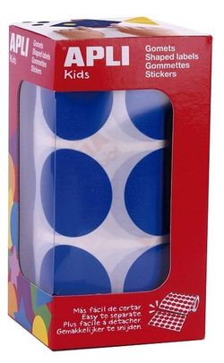 Gomets rollo redondos Ø 33 mm azul