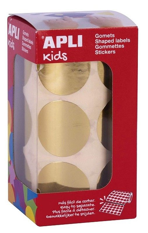 Gomets rollo redondos Ø 33 mm oro