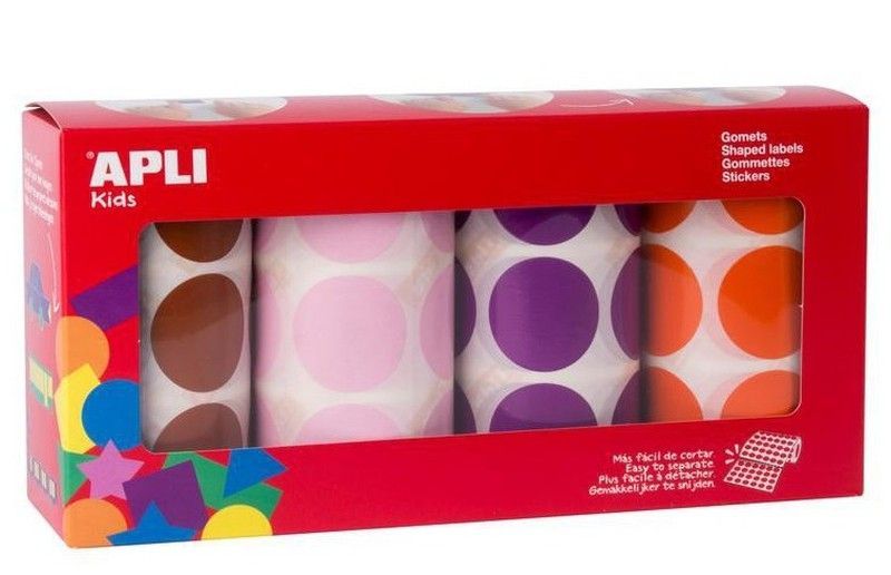 Gomets rollo redondos Ø 33 mm pack 4 und.