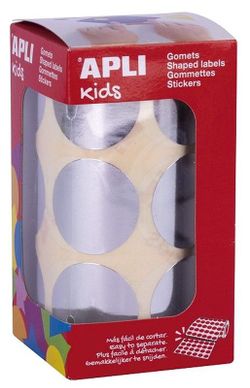 Gomets rollo redondos Ø 33 mm plata