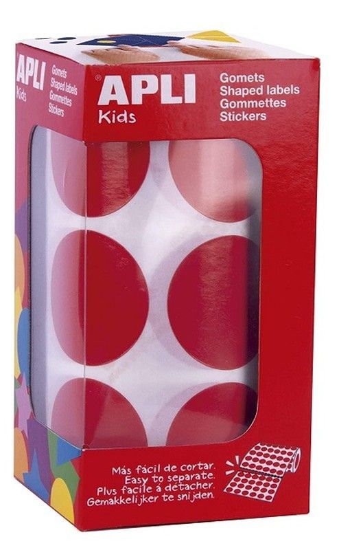 Gomets rollo redondos Ø 33 mm rojo