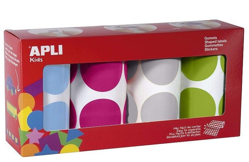 Gomets rollo redondos Ø 45 mm pack 4 und.