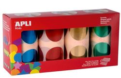 Gomets rollo redondos metalizados Ø 45 mm pack 4 und.