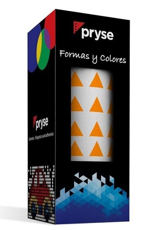 Gomets rollo triangulares 10,5 mm naranja