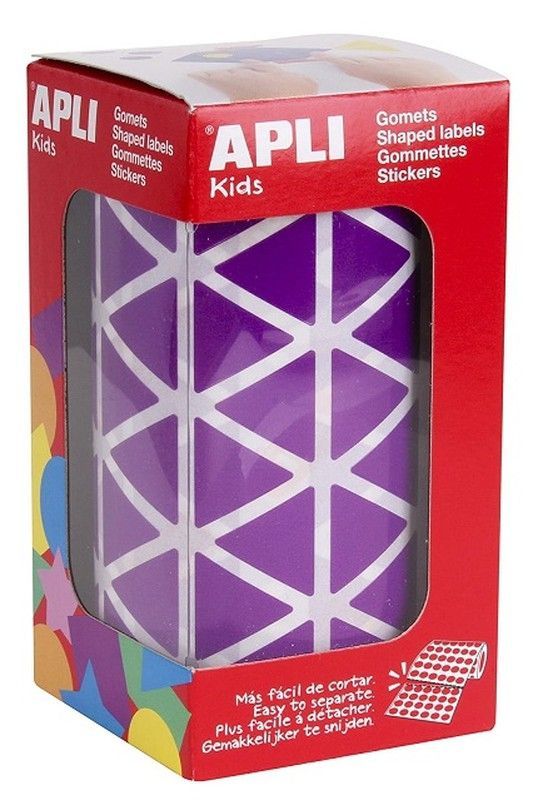 Gomets rollo triangulares 20 mm lila