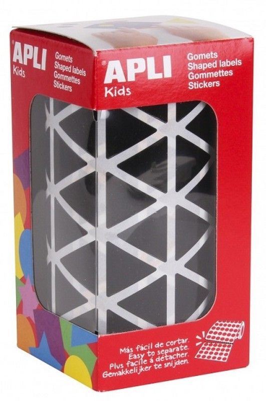 Gomets rollo triangulares 20 mm negro