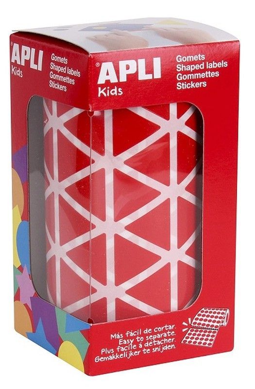 Gomets rollo triangulares 20 mm rojo