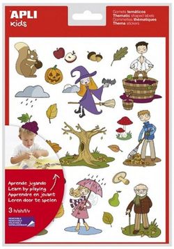 Gomets temáticos El Otoño 3 hojas