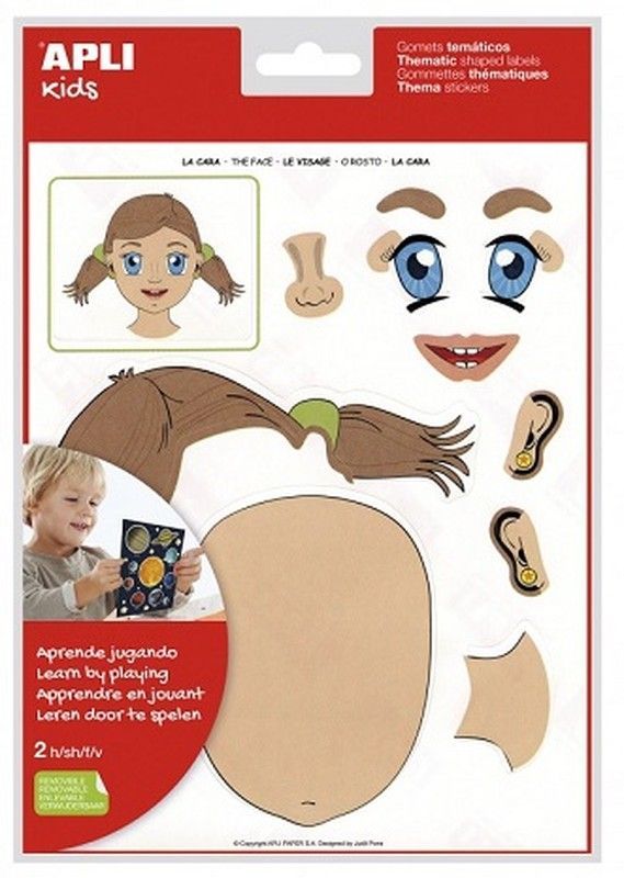 Gomets temáticos La Cara 2 hojas