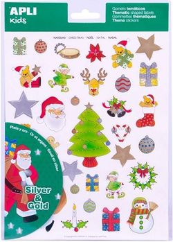 Gomets temáticos Navidad 3 hojas