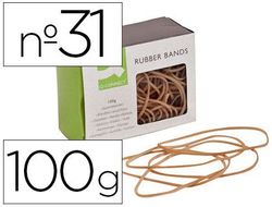 Gomillas elasticas q-connect 100 gr 60x3 mm numero 31