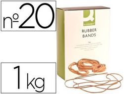 Gomillas Elasticas Q-Connect 1000 Gr Numero 20 200 X 2 Mm
