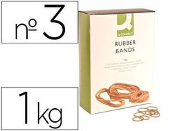 Gomillas Elasticas Q-Connect 1000 Gr Numero 3 30 X 2 Mm