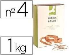 Gomillas Elasticas Q-Connect 1000 Gr Numero 4 40 X 2 Mm