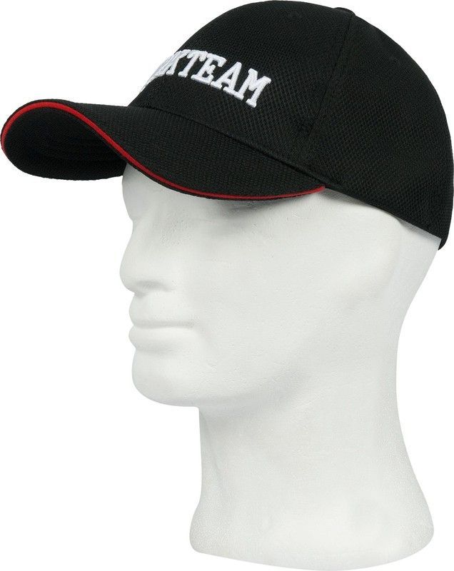 Gorra con logo tridimensional bordado Ajuste elástico Negro