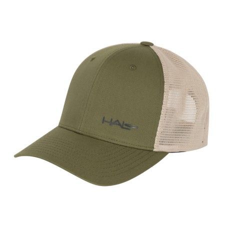 🧢🌿 Gorra HALO FlexFit Mesh Hat - Oliva/Kaki | Transpirable, Elástica, Estilo Outdoor y Ajuste Cómodo para Deporte y Aventura 💨☀️💪