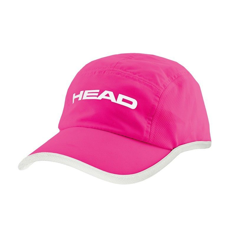 Gorra Running Tri fucsia blanco