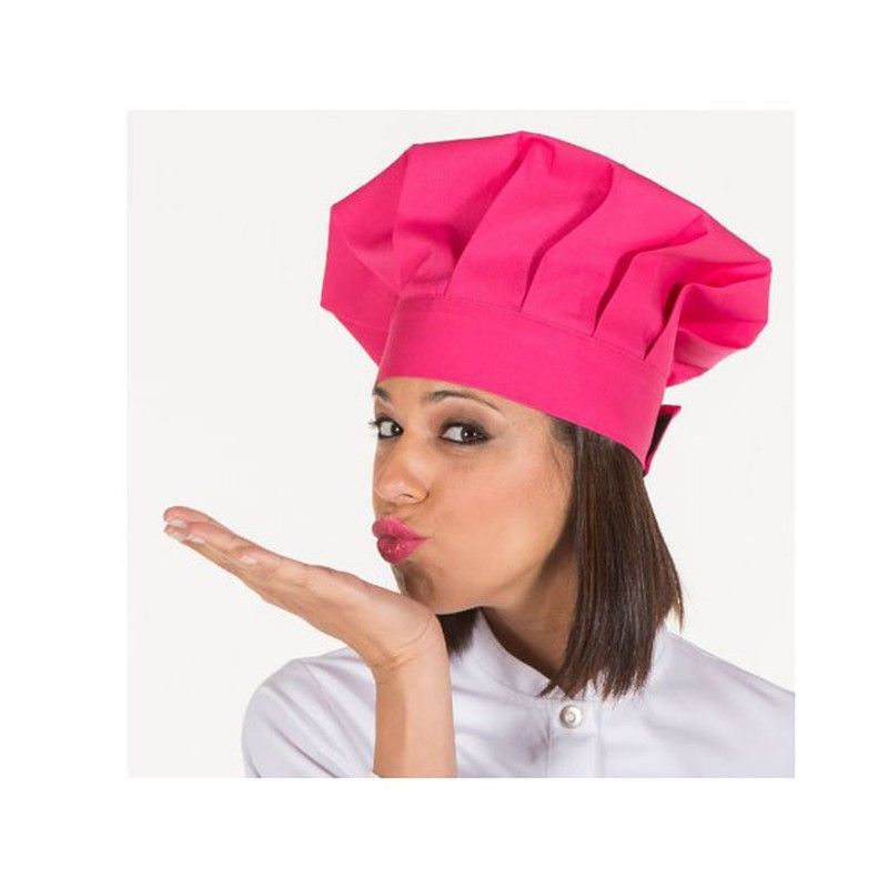 Gorro chef velcro fucsia