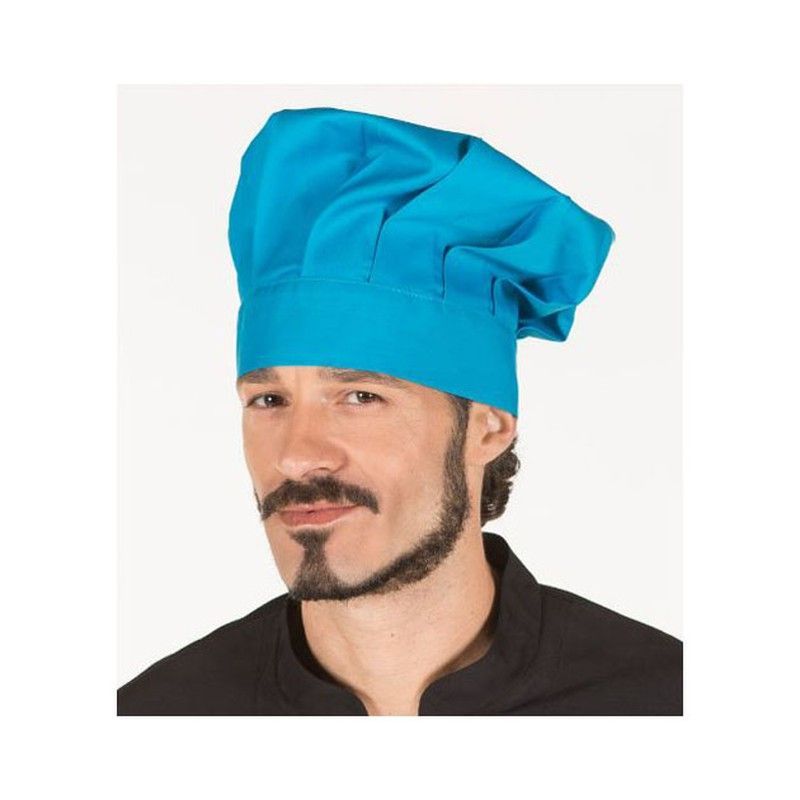 Gorro chef velcro turquesa