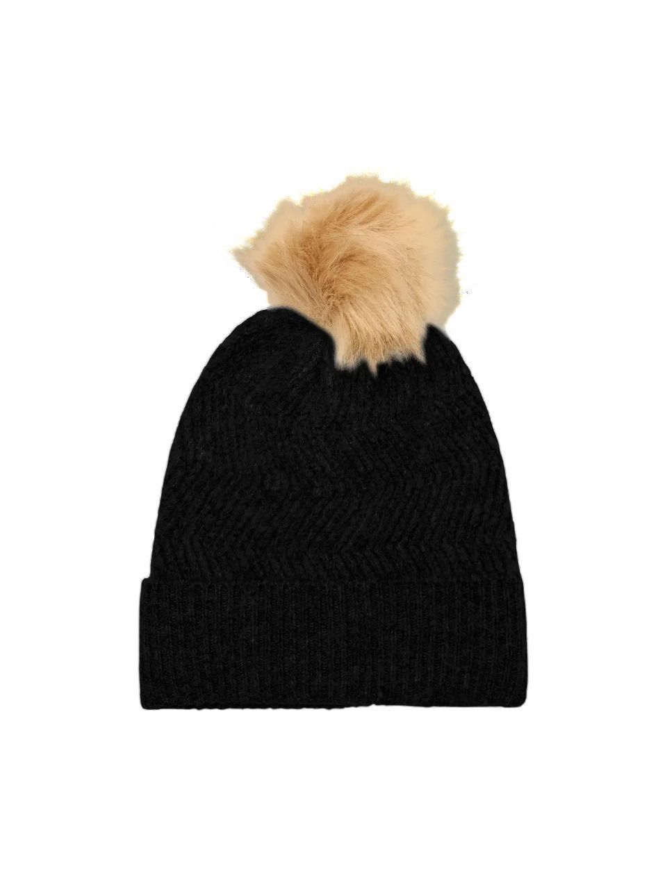 Gorro con pompón Vero Moda Black