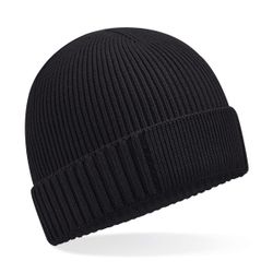 Gorro de algodón orgánico con parche técnico