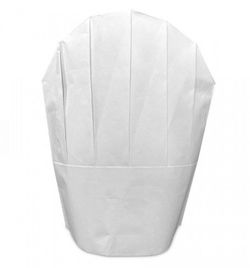 Gorro de cocinero ajustable de un solo uso - 100u