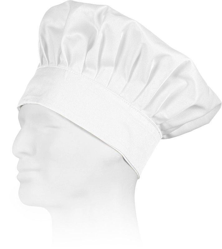 Gorro liso cocinero con velcro adaptable Blanco