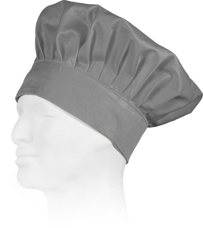 Gorro liso cocinero con velcro adaptable Gris