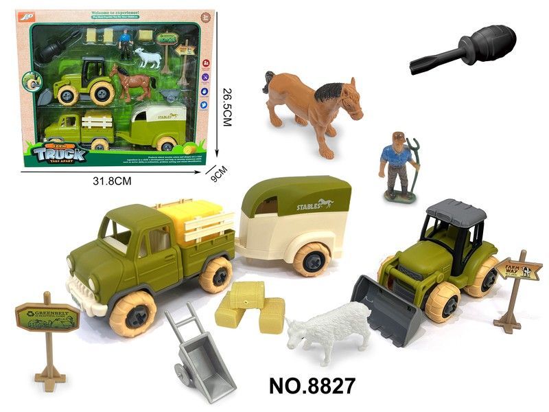 GRANJA C/TRACTOR Y FURGONETA